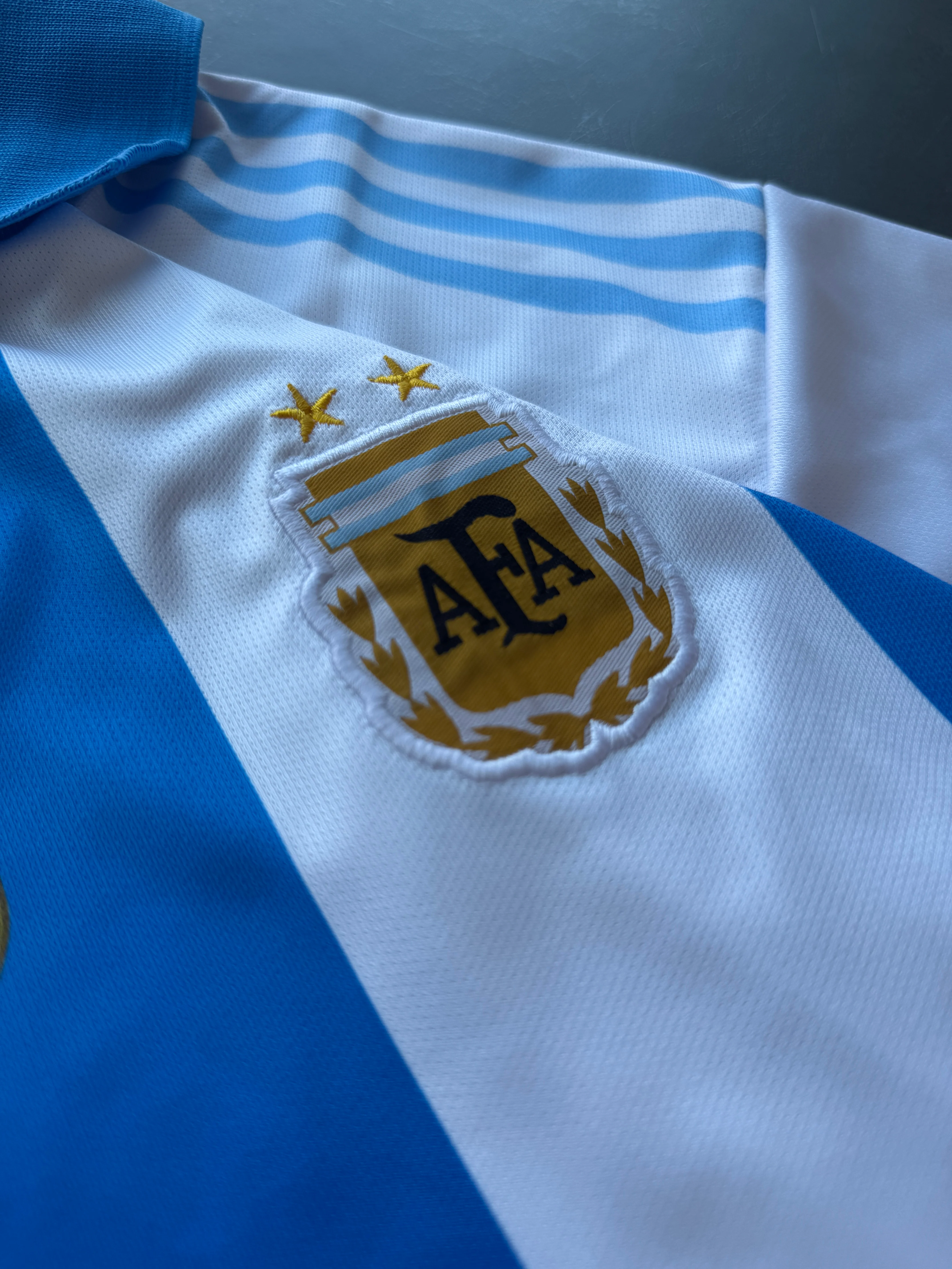 Argentina special Messi fan edition ,Five sleeve collar with Embroidery - Image 4