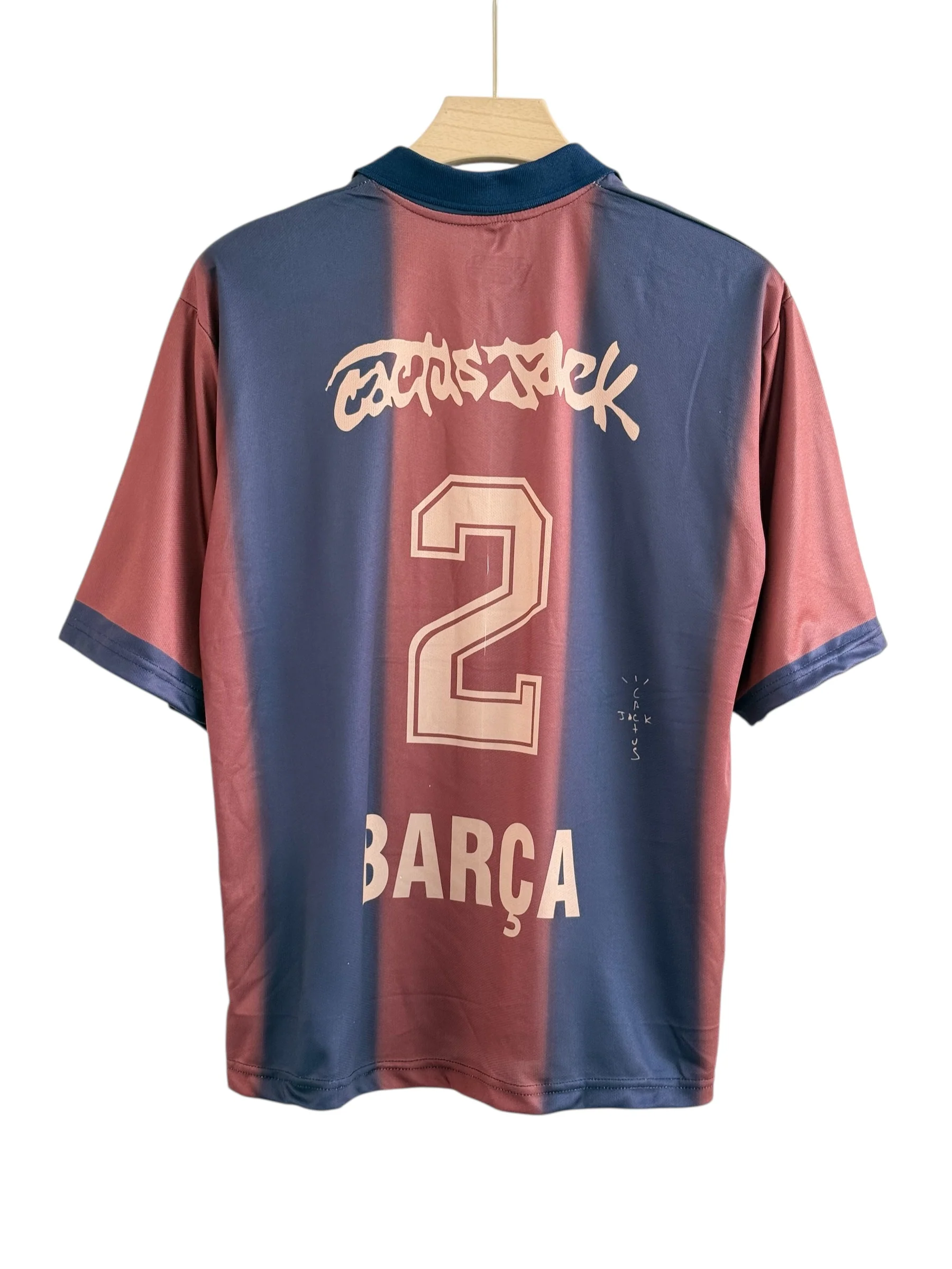 Barcelona x Travis Scott five sleeve with collar and embroidery - Image 2