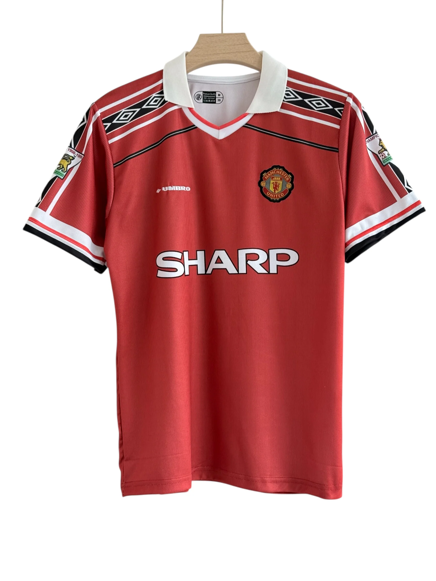 Beckham-07 manchester United 1998/99 Embroidery
