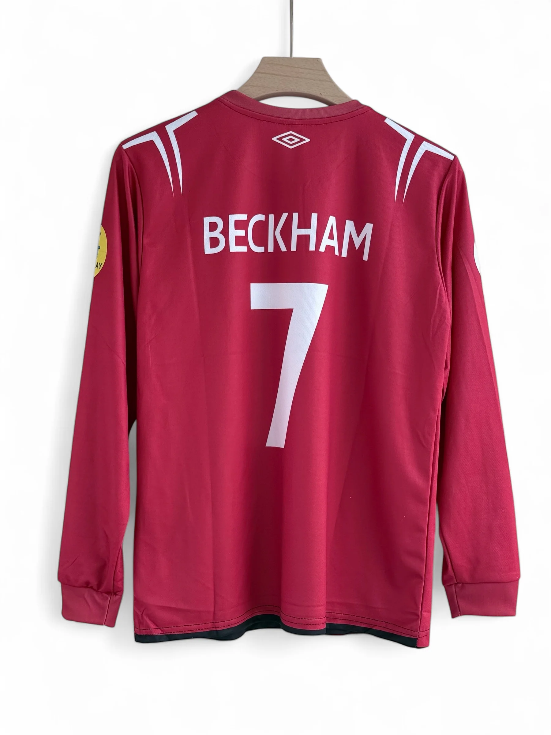 Beckham-7 England 2002/04 Long sleeve - Image 2