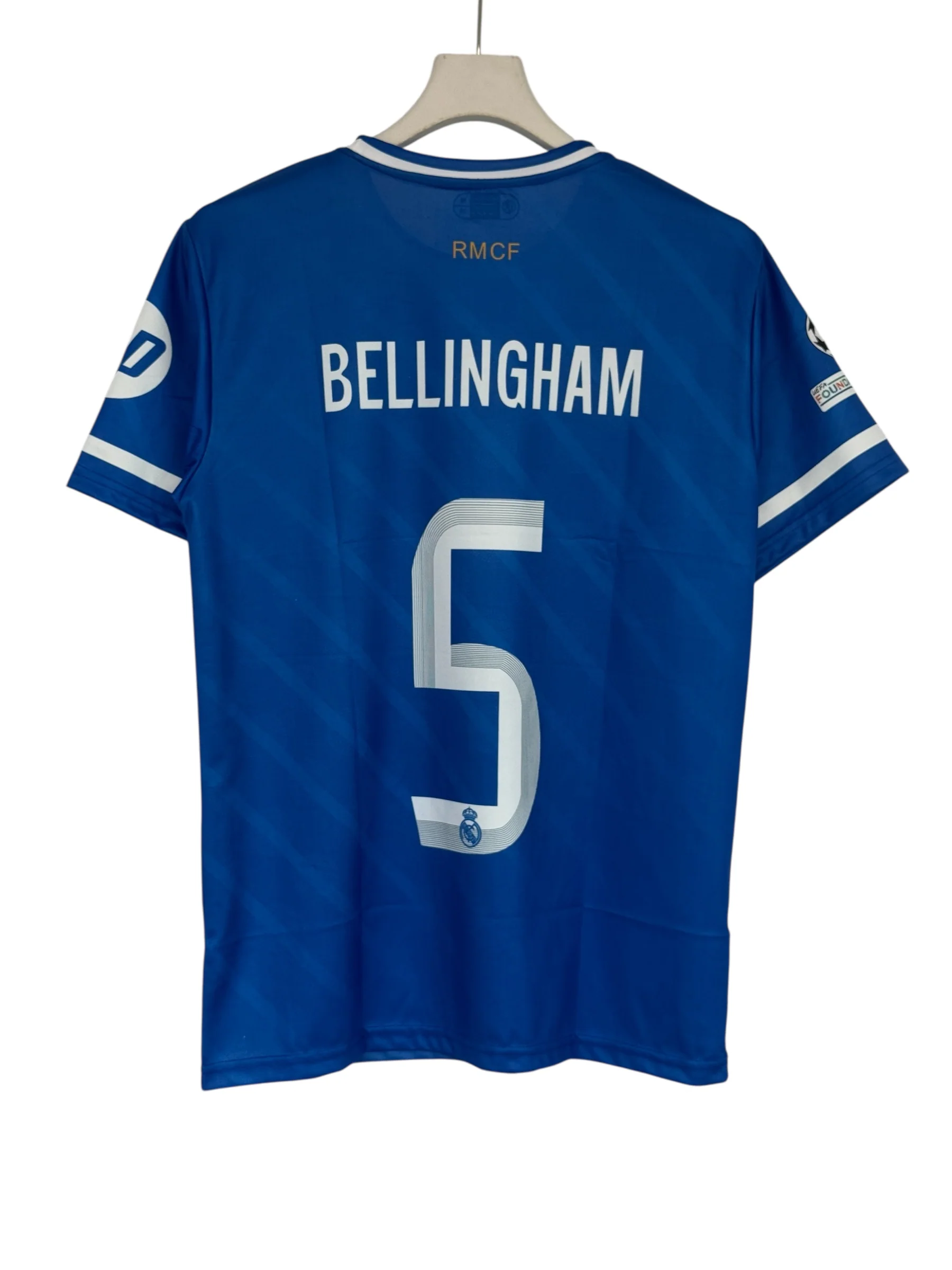 Bellingham-05 Real Madrid 2025/26 Third Kit normal sleeve with embroidery logos - Image 2