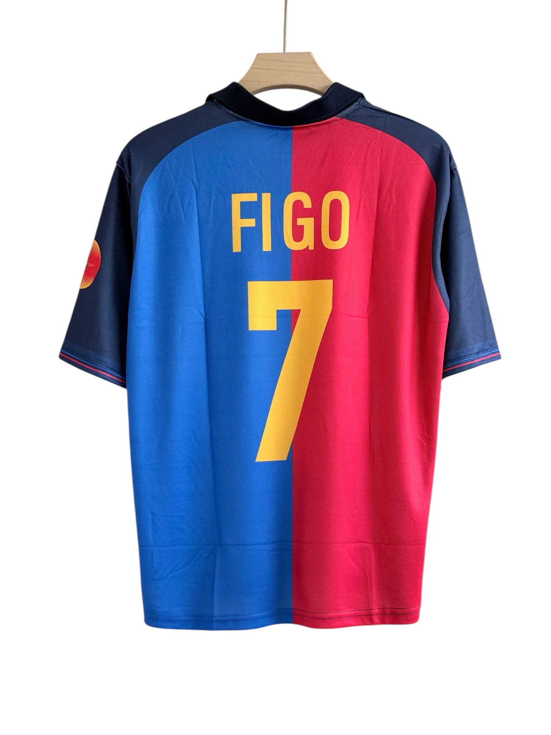 Figo-07 Barcelona 1999/00 Five sleeve with collar - Image 2