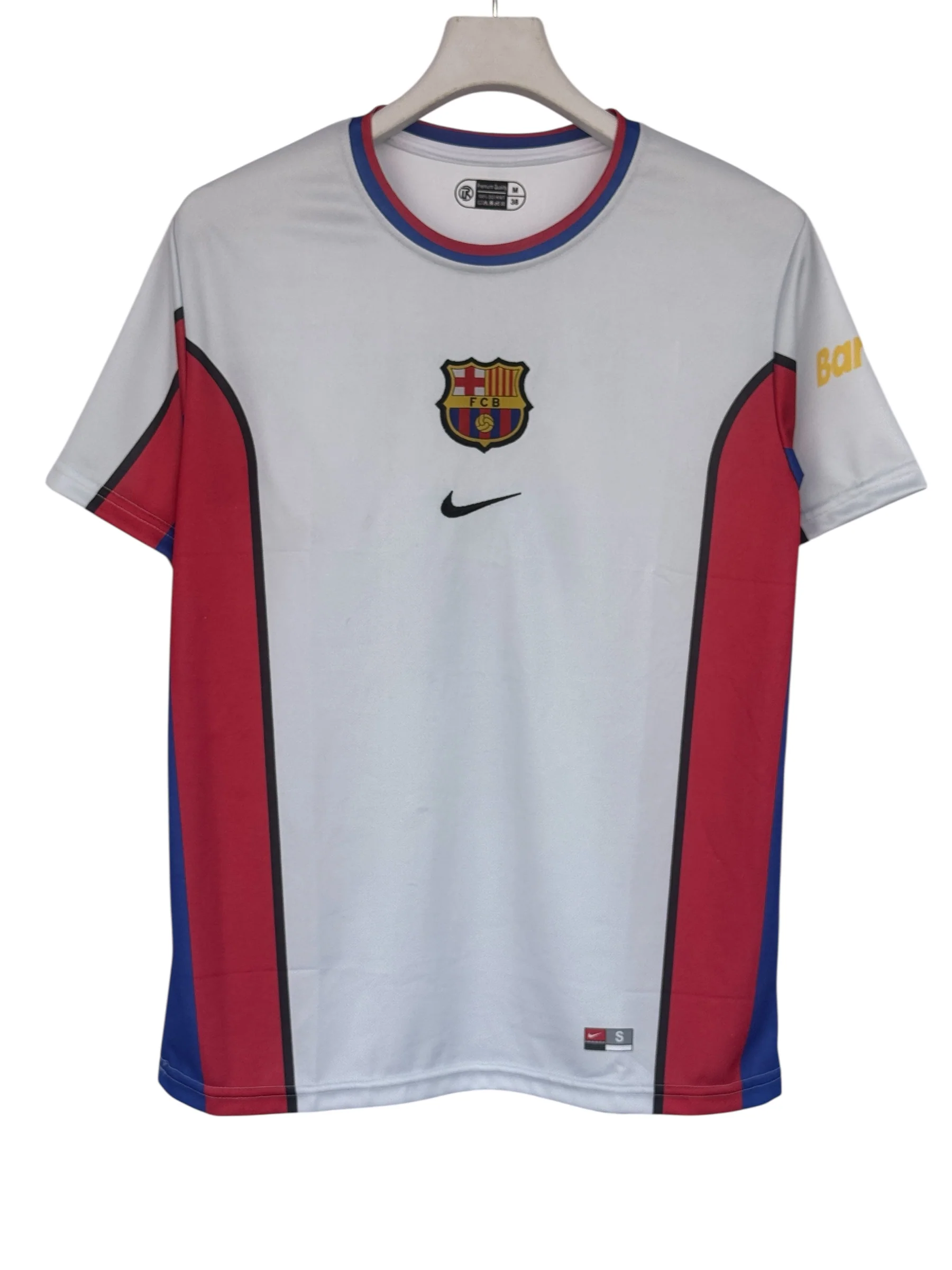 Figo-07 Barcelona 1999-00 Half sleeve with embroidery