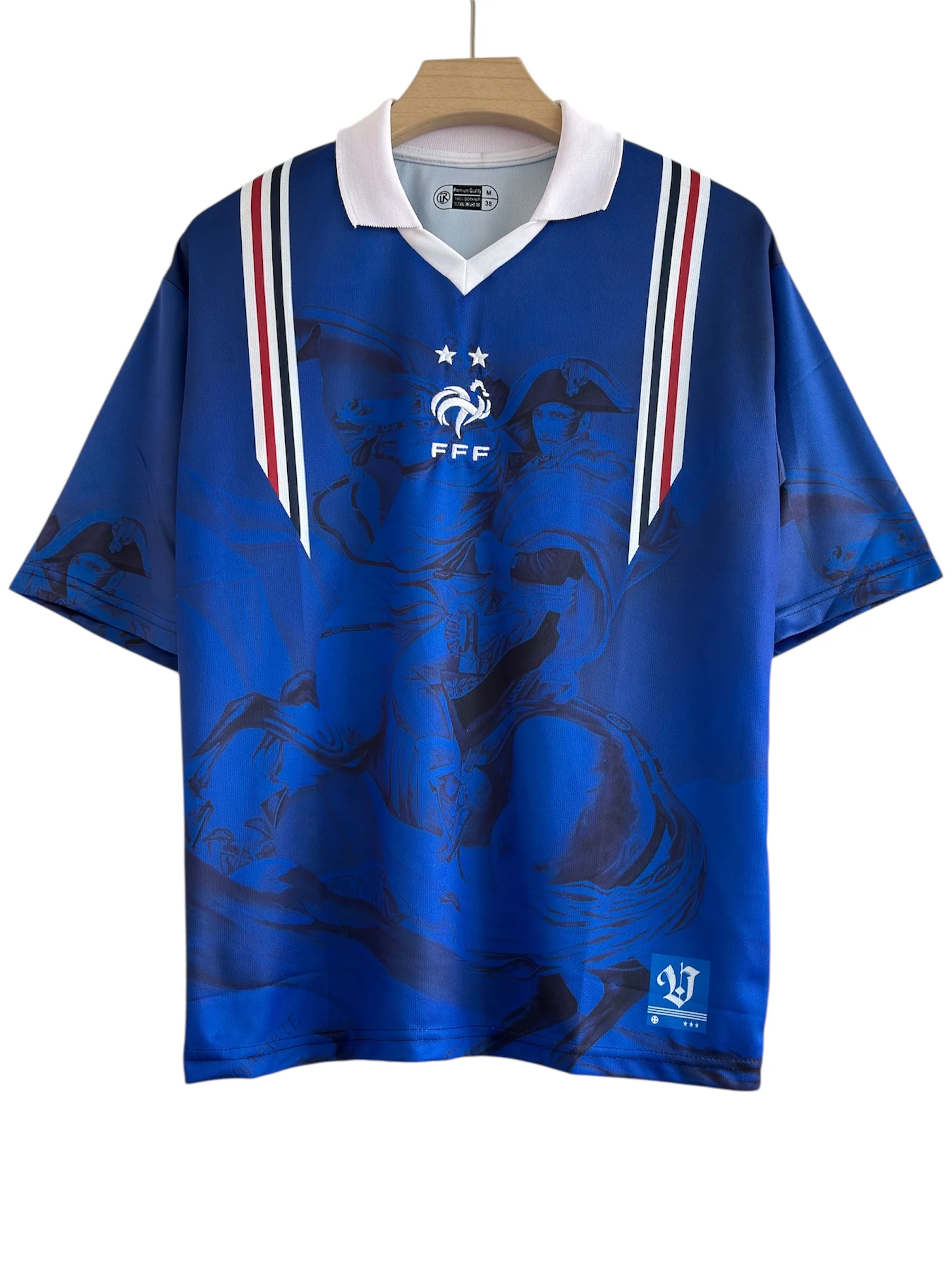 France- special edition Collar with embroidery Retro