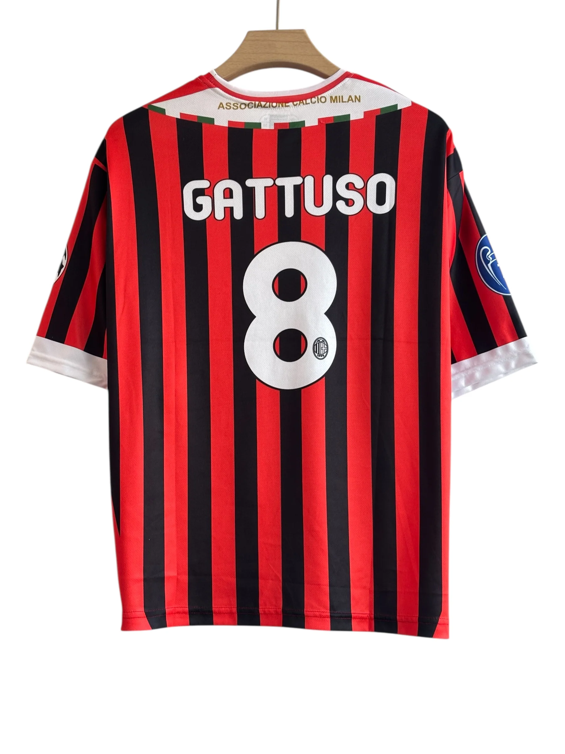 Gattuso-8 Ac milan 2011/12 Five sleeve with Embroidery logos - Image 2