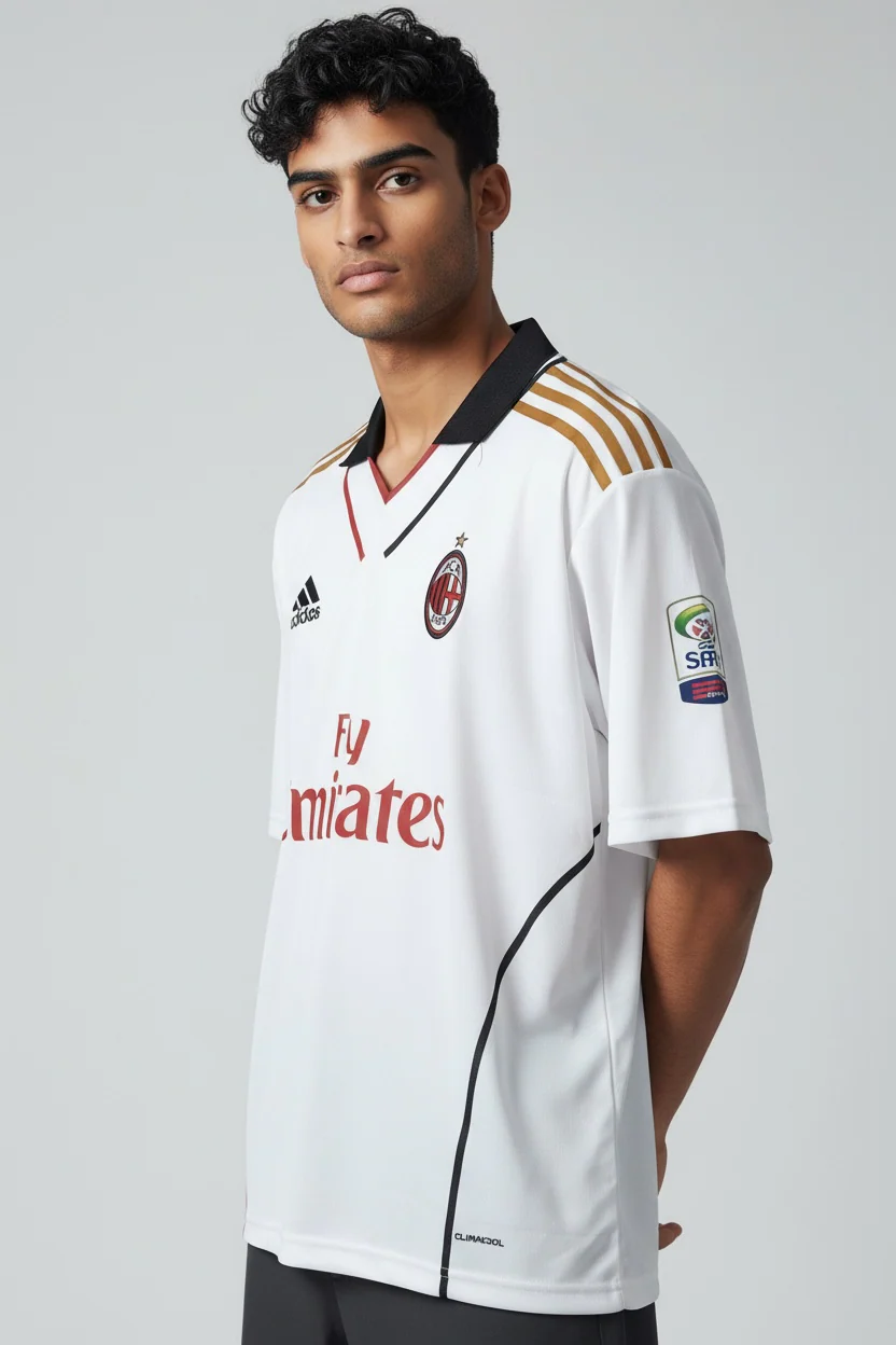 Kaka-22 Ac Milan Five 2013/14 sleeve with collar and emroidery - Image 3