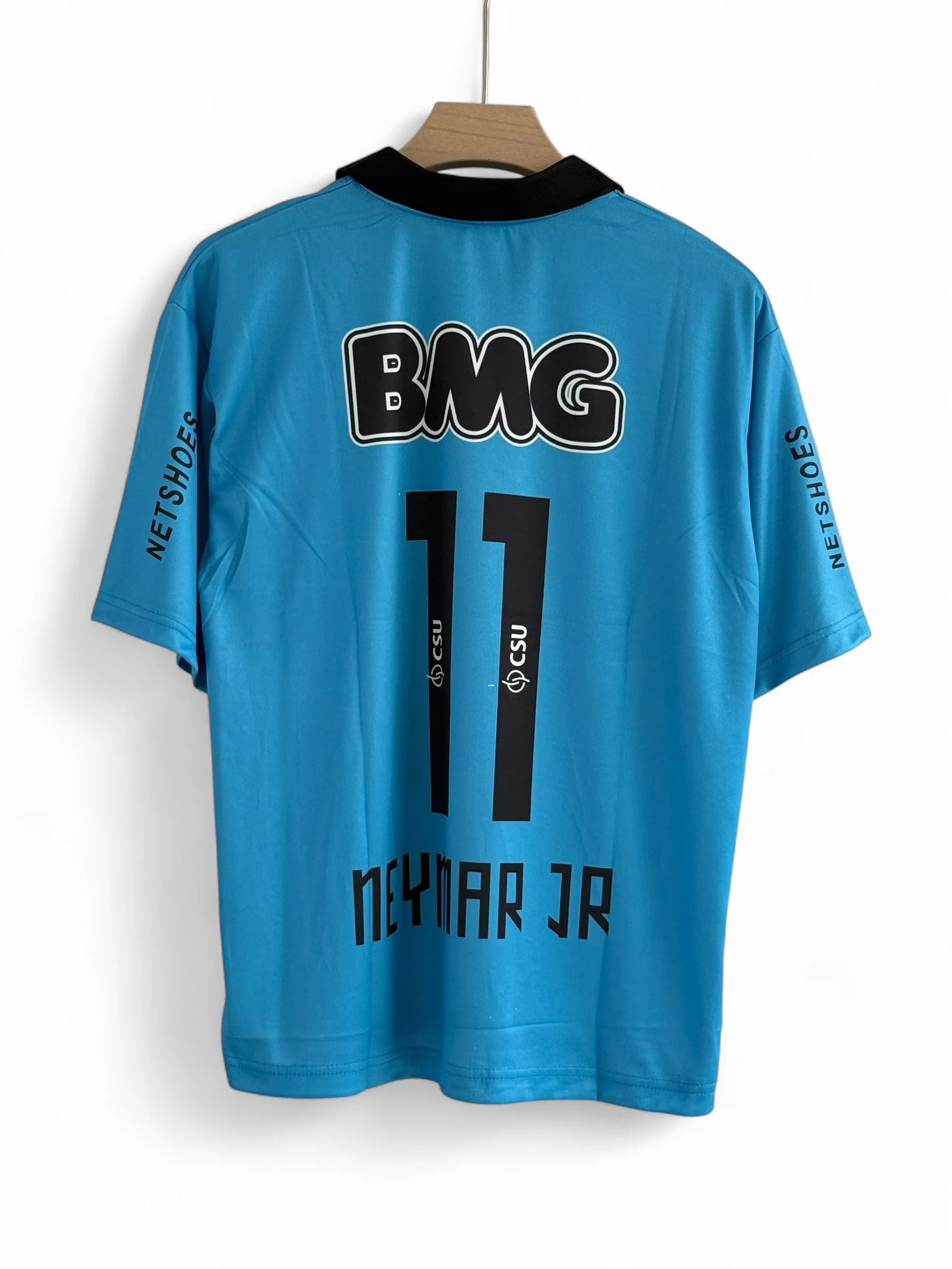 Neymar jr-11 Santos FC 2011-12 five sleeve with collar - Image 2