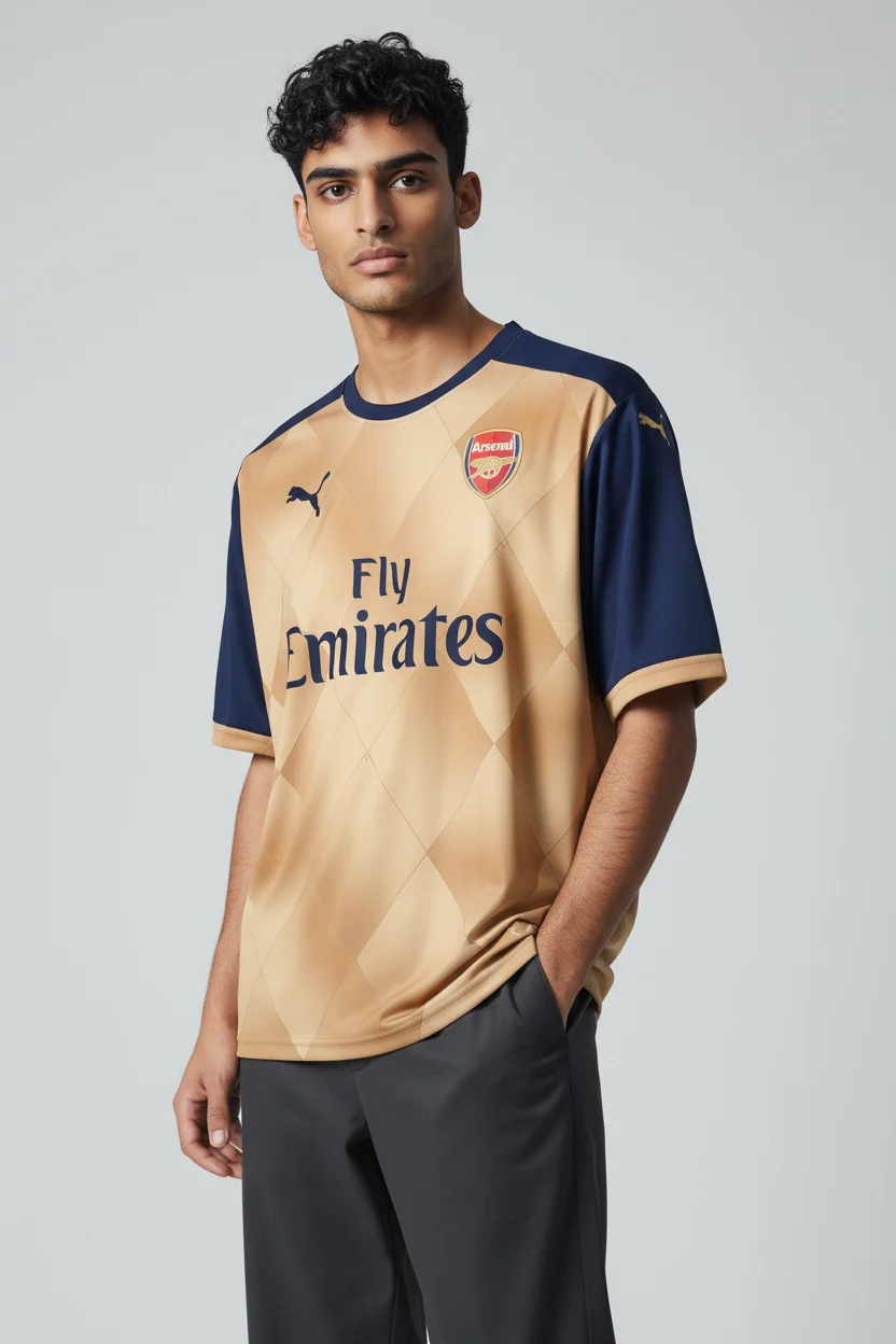 Ozil-11 Arsenal 2015/16 Five sleeve with embroidery - Image 3