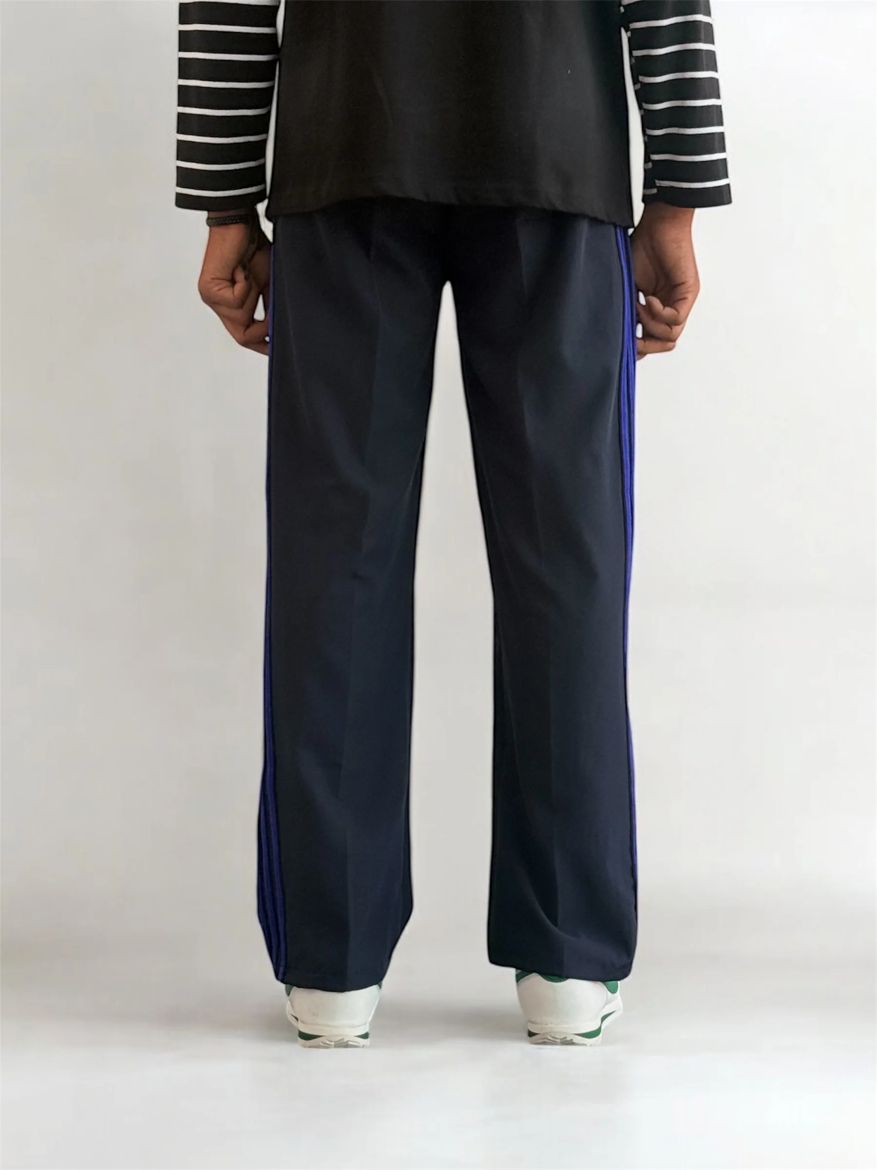 Premium straight-fit track pants for a clean, modern look(blue ) - Image 4