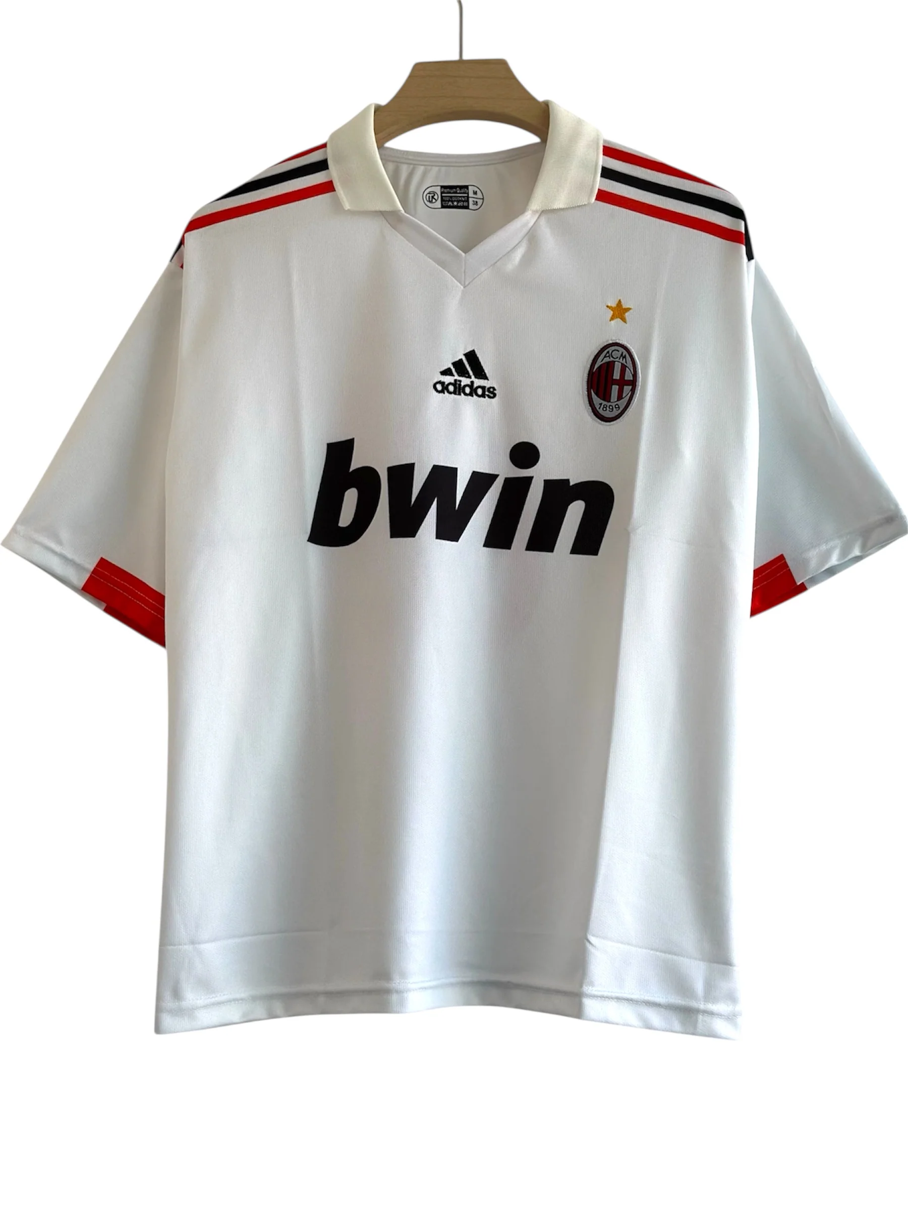 Ronaldinho-80 Ac milan 2007/08 embroidery logos