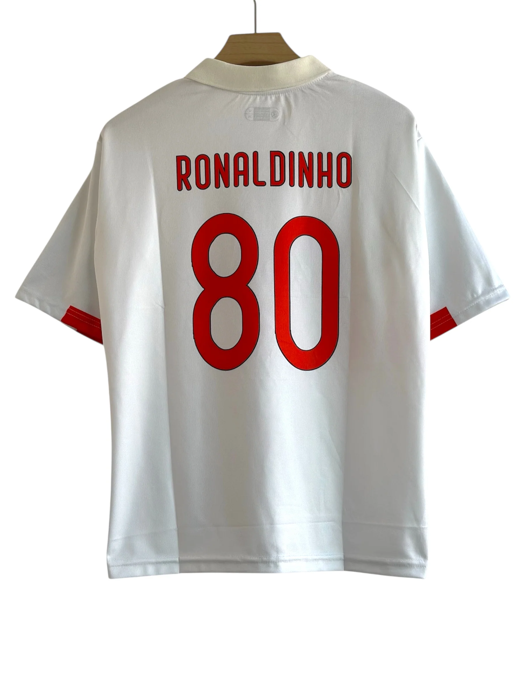Ronaldinho-80 Ac milan 2007/08 embroidery logos - Image 2