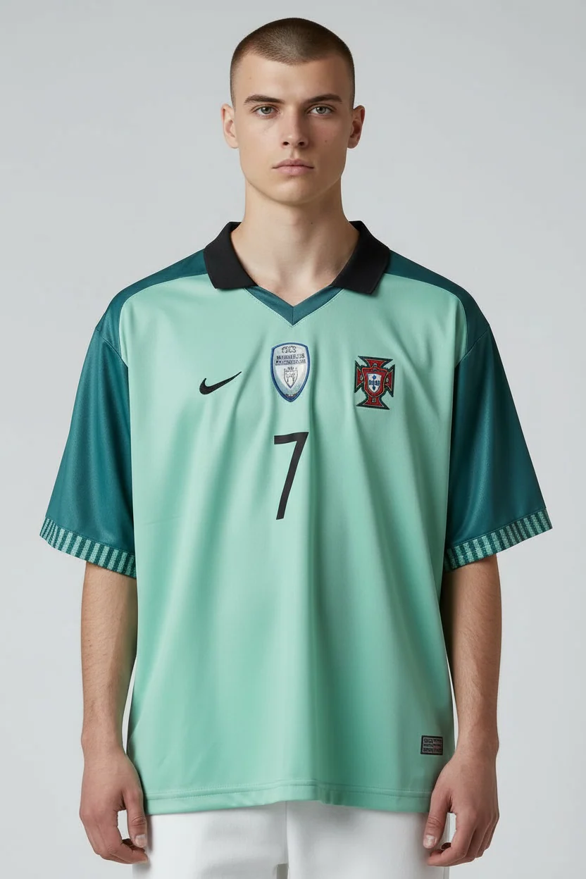 Ronaldo-07 Portugal 2016 Away with collar and embroidery - Image 3