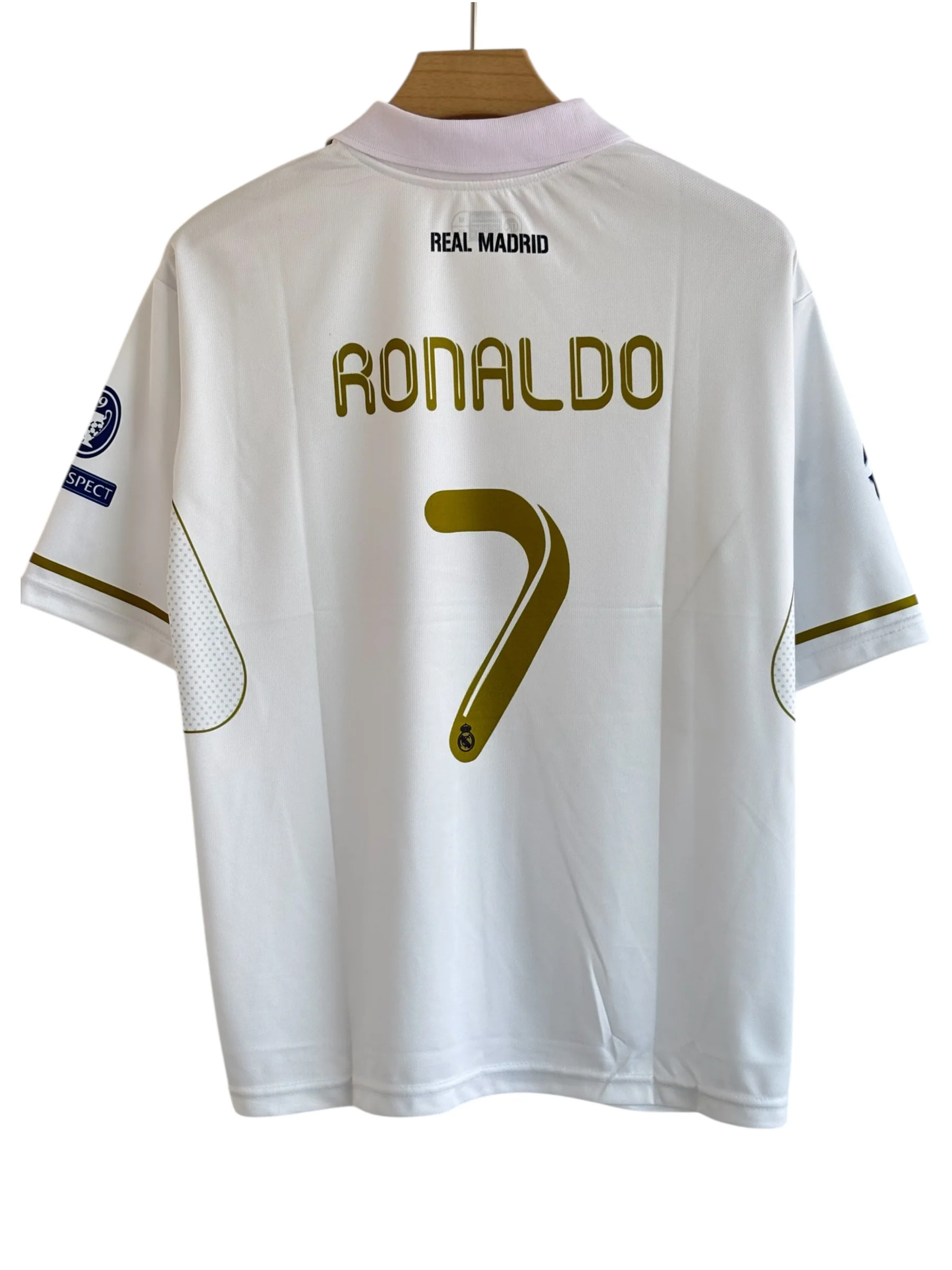 Ronaldo-07 Real Madrid - Five sleeve with  Collar and embroidery - Image 2