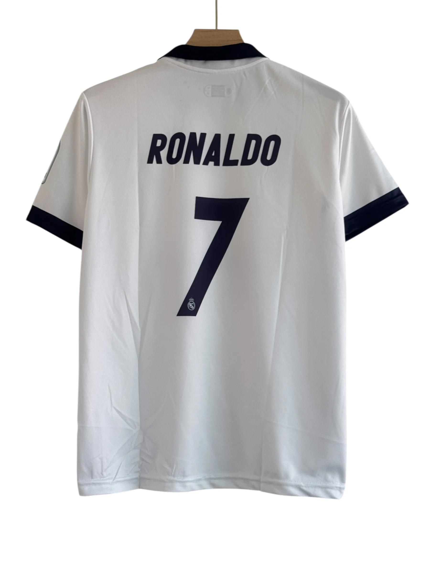 Ronaldo-7 Real madrid 2016/17 Collar and embroidery (white and blue) - Image 2
