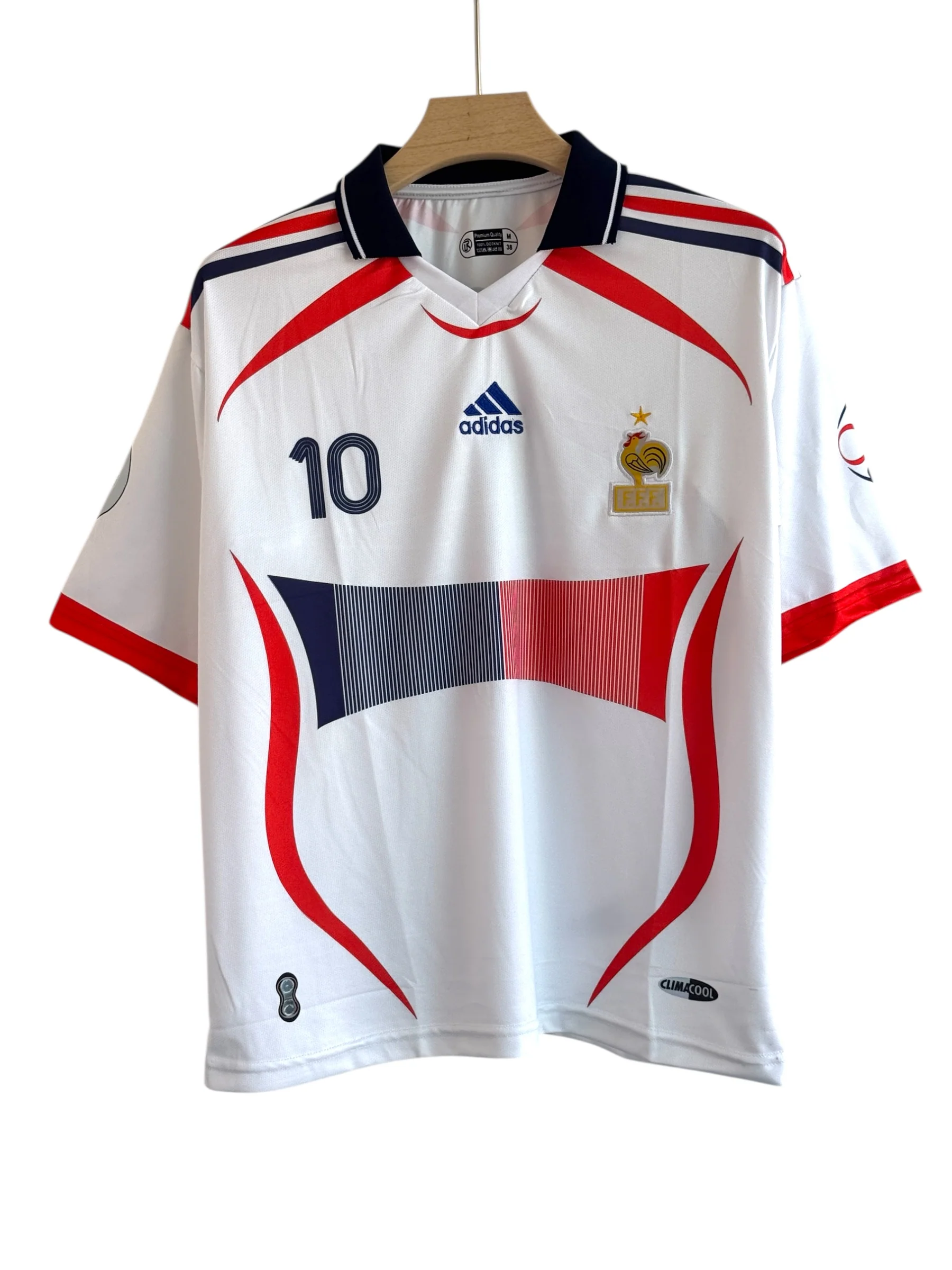 Zidane-10 France 2006 Five sleeve with Collar and Embroidery